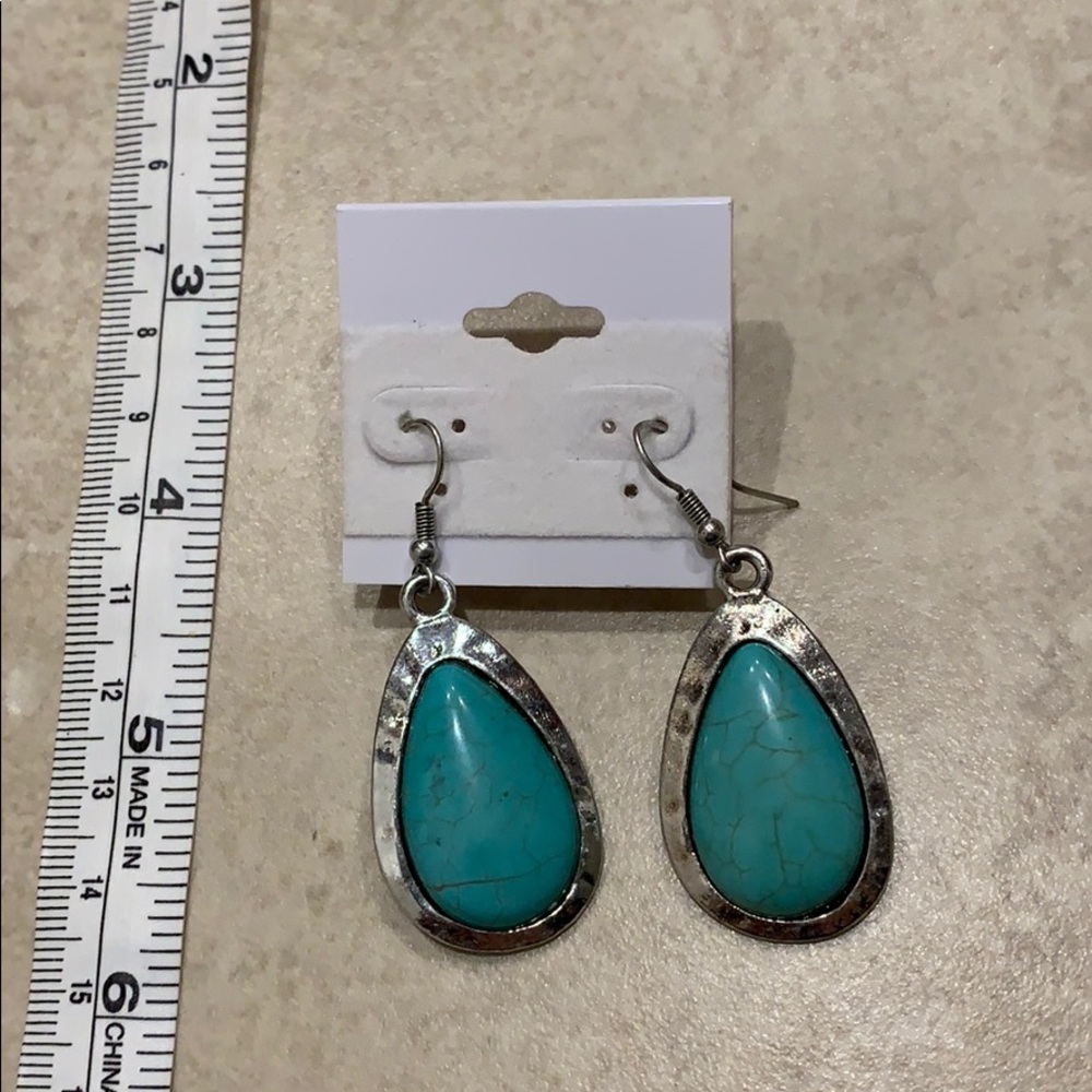 Turquoise dangle earrings